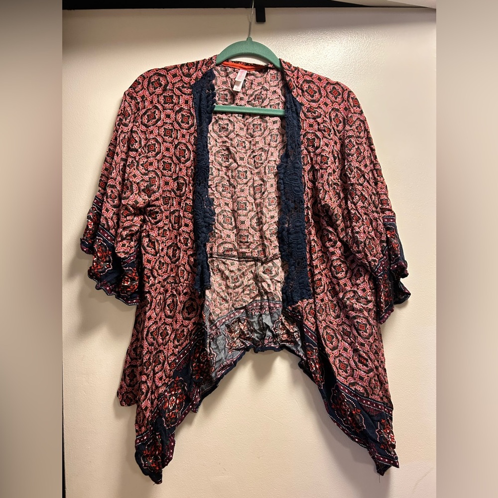 Xhilaration Multicolor Geometric Kimono